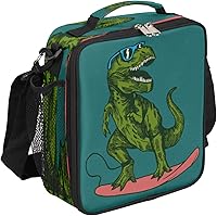 Vista 12 de Lonchera Flamingo para niños, bolsa de almuerzo aislada con piña para niñas y niños, bolsa de preparación de comidas congelable con correa