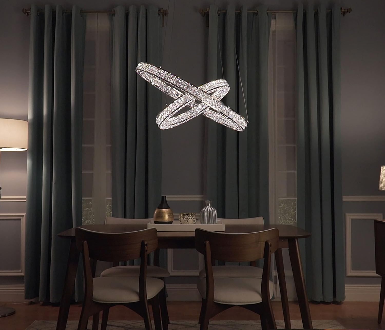 Maxim Lighting Maxim 6-Light Pendant Light | Polished Chrome Finish | Transitional Indoor Light Fixture | Ideal for Kitchen Islands & Dining Rooms | Home Decor Ceiling Fixture | 39777BCPC