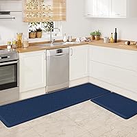 Vista 10 de WISELIFE Alfombra de Cocina Acolchada Anti Fatiga, 17.3"x39", Alfombra de Piso Gruesa Antideslizante Impermeable, Alfombras y Tapetes de Cocina