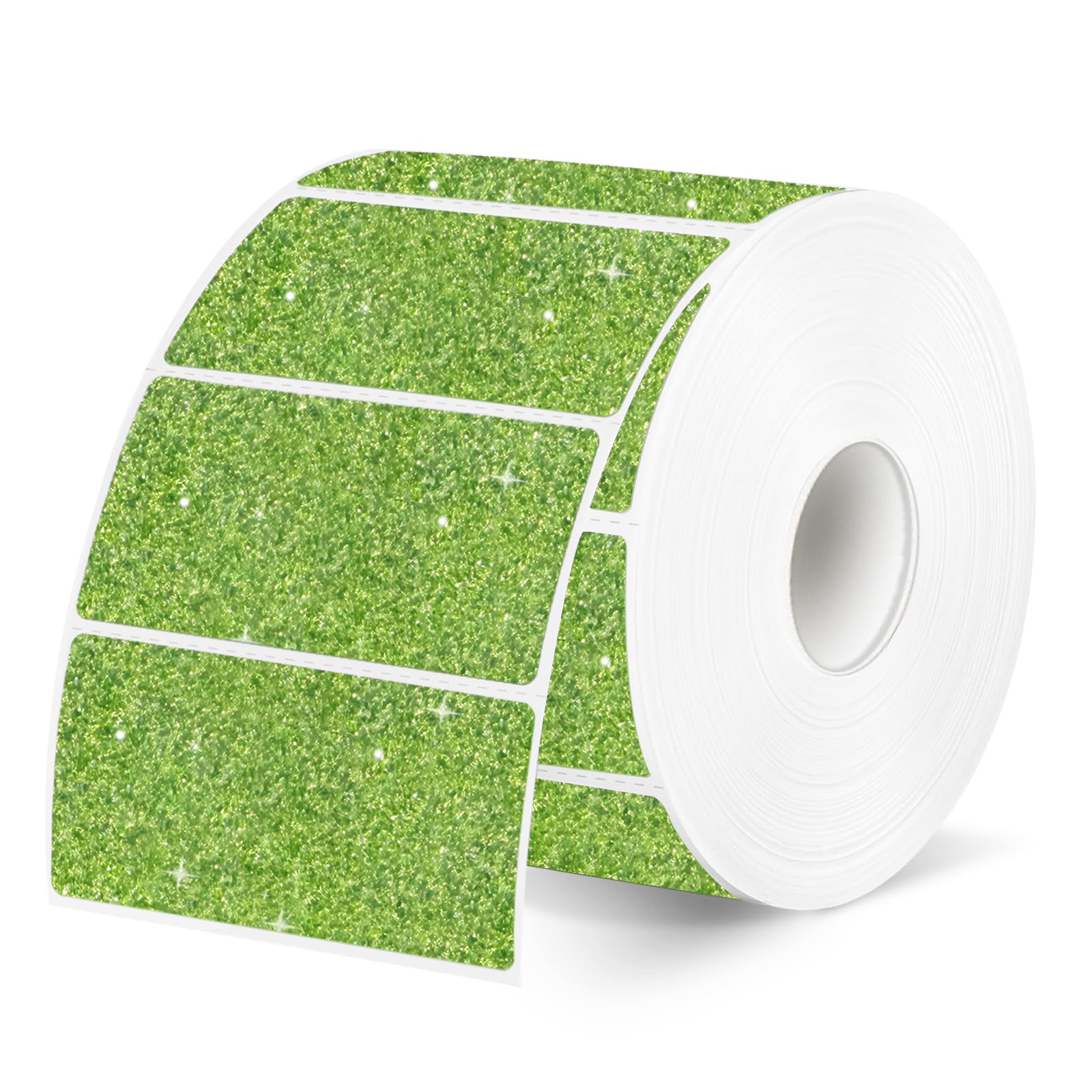 YEGAWEN 2"x1" Holographic Thermal Labels Stickers, Glitter Direct Thermal Printer Labels, Waterproof Self-Adhesive Address Shipping Label Stickers,