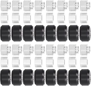 Pulley Wheels, Non Rust Move High Accuracy Mute POM Pulley Wheel Set with Eccentric Spacer Round Column for 3D Printer(Black Pulley)