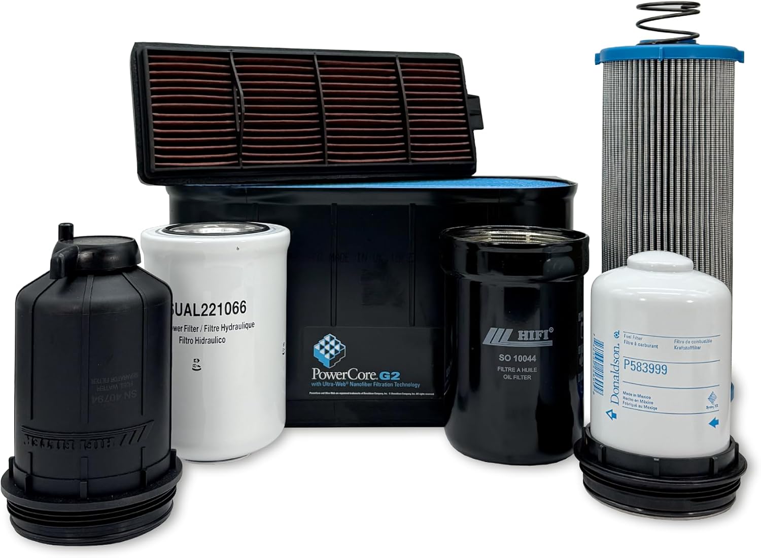 HERO Maintenance Filter Kit For John Deere 6145M Tractor Filters Compatible With OEM AL215053 AL215054 RE504836 DZ115389 DZ115390 AL221066 AL169573 Engine SN: 4045UXXXXXX (Final Tier 4)(MY18-)