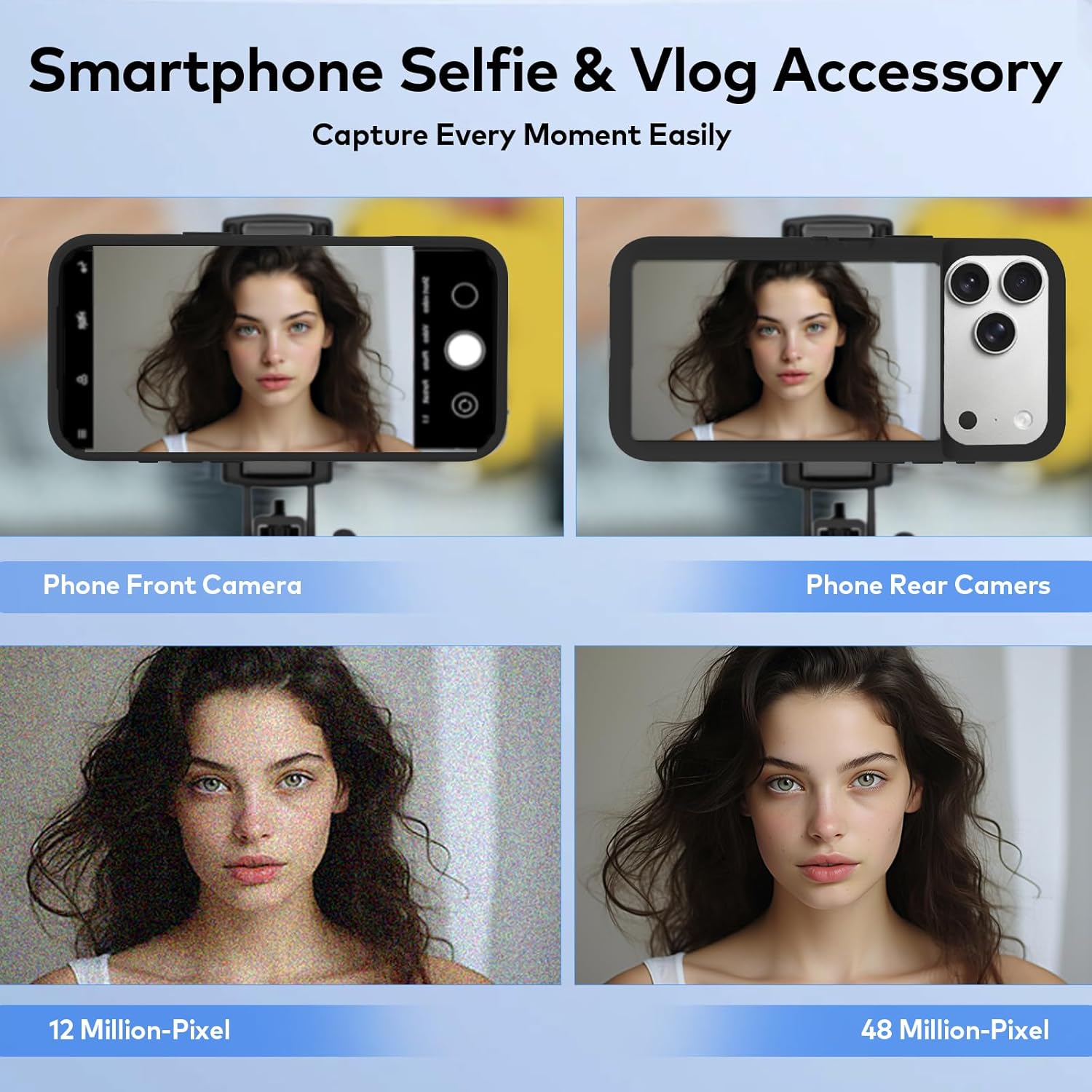 Yuanjing for iPhone 17 Pro Max Case with LCD Screen Back Camera Monitor Smart Phone Cover with Selfie Vlog Monitor【NOT NFC Case】 for DIY Wallpapers Live Streaming(Black, iPhone 17 Pro Max)