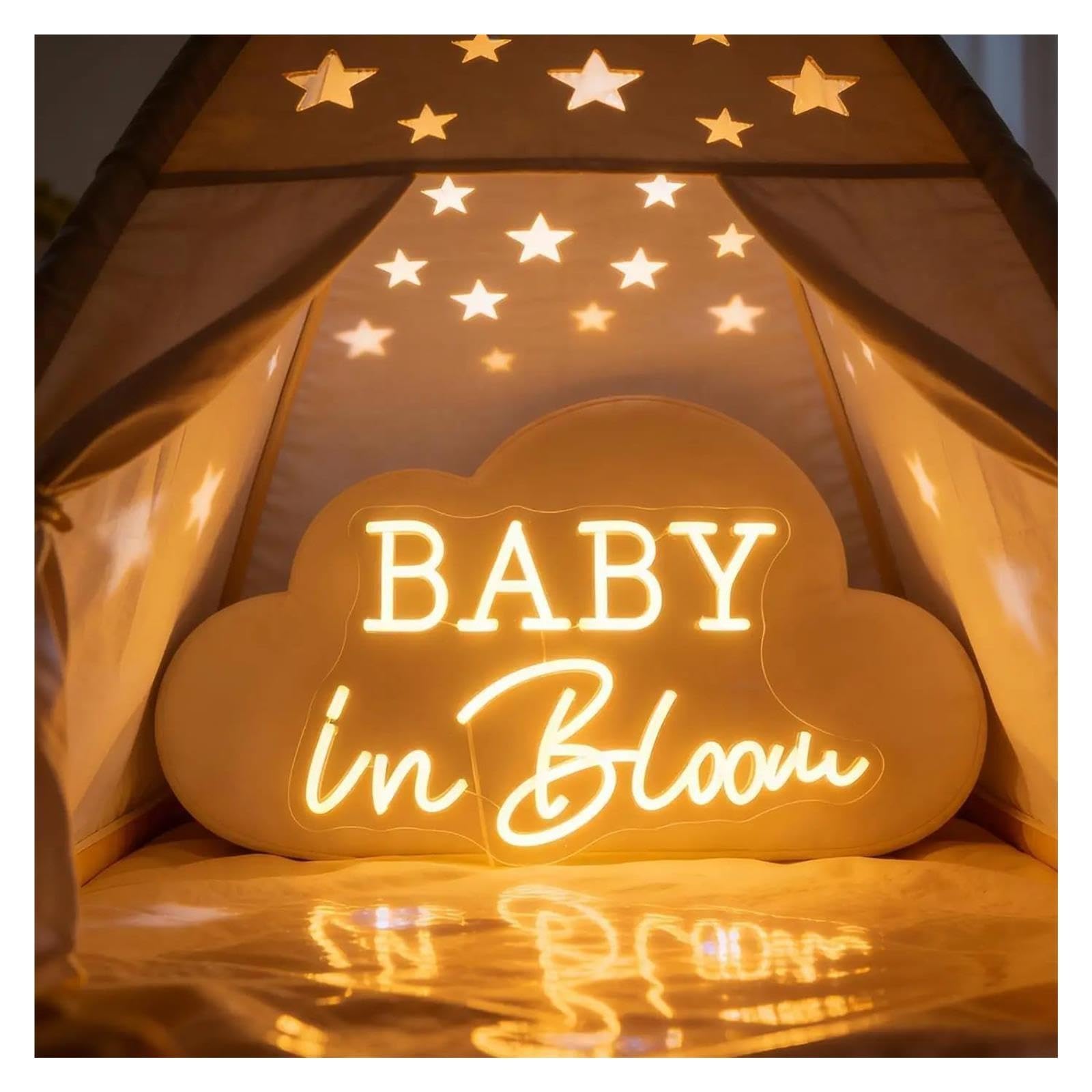 Luz de Diseño de Digital Letrero De Neón "Baby In Bloom"