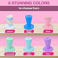 Vista 4 de tweexy Hinge Untippable Nail Polish Bottle Holder Anti-Spill Nail Polish Holder Stand, Tilted, IntelliStick Airlock Suction Fingernail Painting