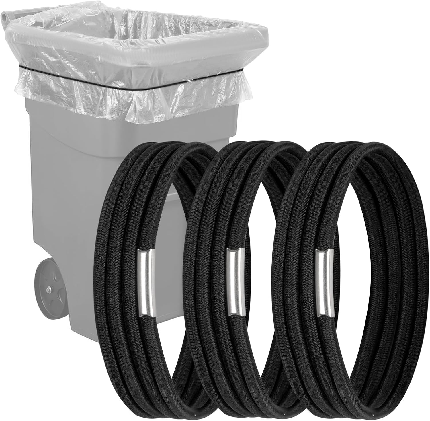 Large Rubber Bands for Trash Cans, Trash Can Bands for 55