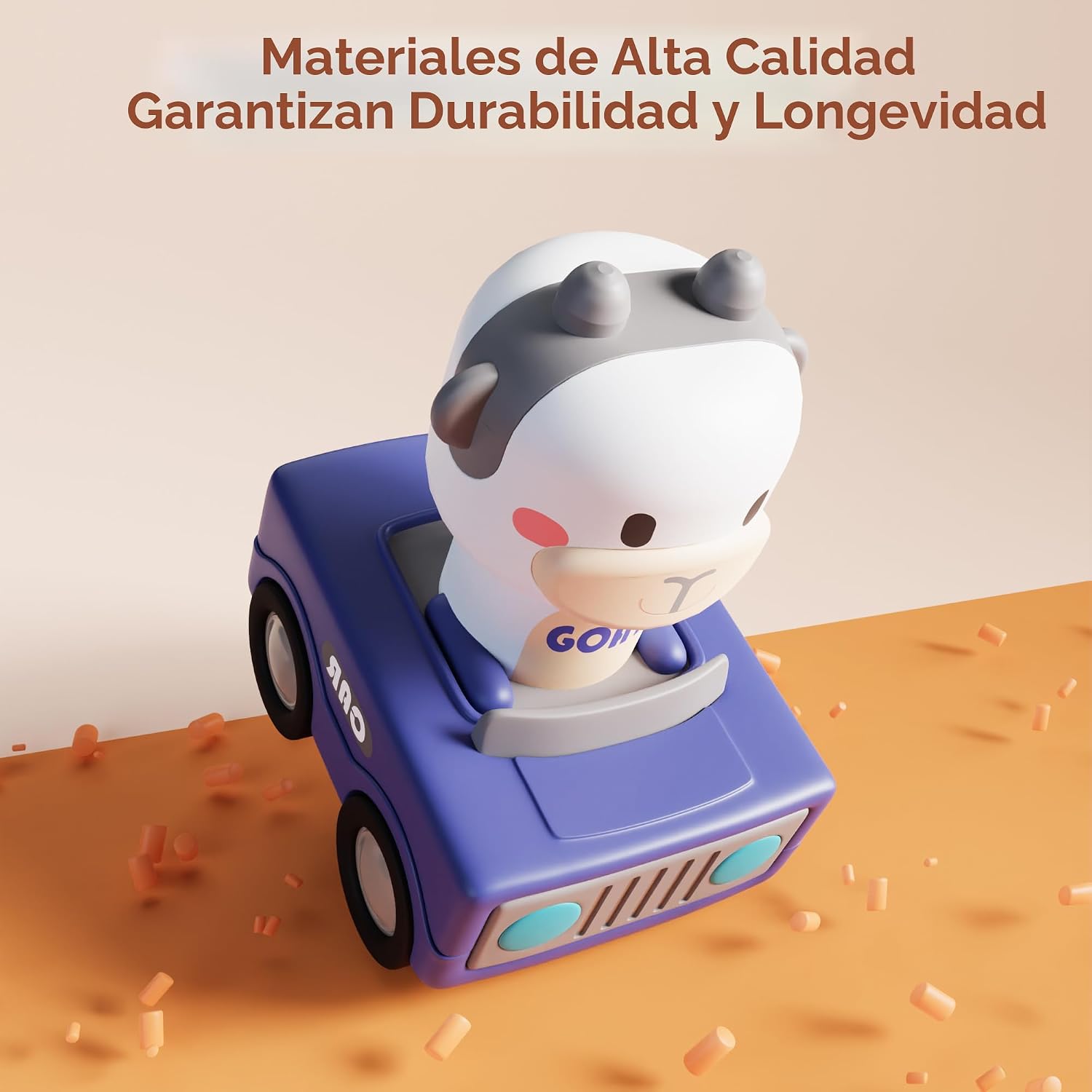 iPlay, iLearn Coches de juguete a presión para niños pequeños de 1 a 3 años, coches de carreras de animales para bebés, juego de vehículos de juego — imagen 4