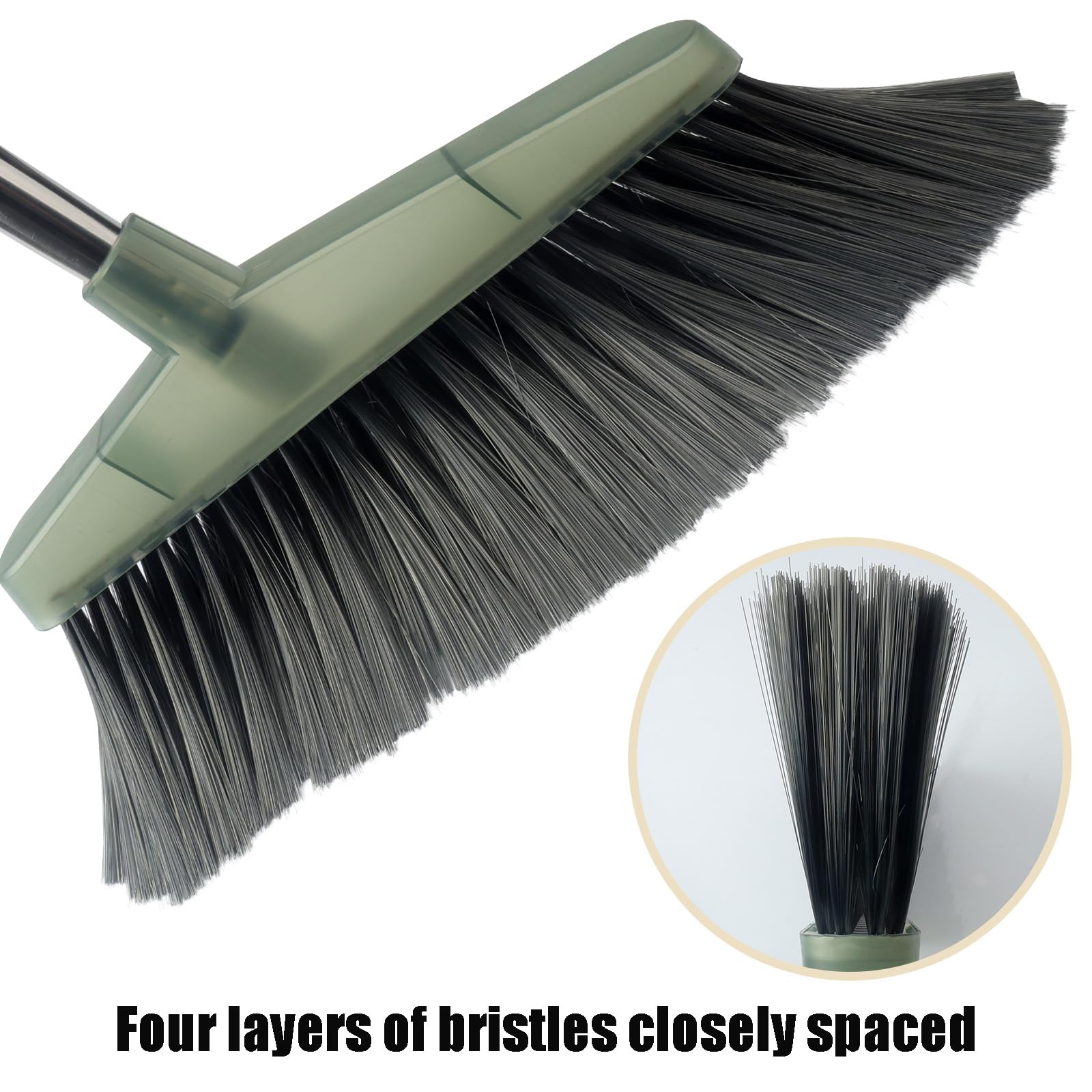 Set Scopa E Paletta Trasparente - Leggera, Morbida, Per Casa E Ufficio - Foto 6