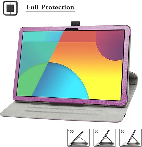 Miniatura 2 de MAMA MOUTH Funda giratoria para CHUWI Hi10 Xpro, OX 10 Tab Ox-P010, soporte giratorio de 360 grados con cubierta de patrón lindo para tabletas CHUWI