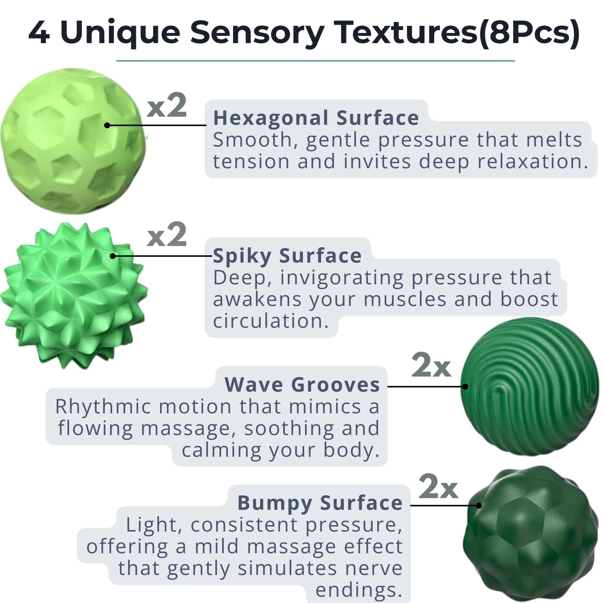 08 PCS Silicone Magnetic Balls Fidget Toy, Stress Relief Sensory Toys for Anxiety ADHD & Autism in Adults &Teens - Image 3
