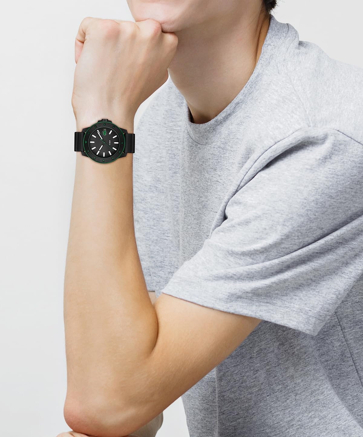 Lacoste.12.12 Scuba Men's 3H Quartz Watch, Silicone Strap - Modern, Classic Timepiece - Gift for Him, 43mm - Image 5