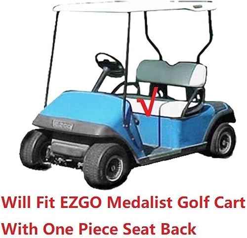 Vista 196 de Huskey - 4 fundas de asiento para carrito de golf delanteros y traseros para Club Car Precedent 2004+, modelos Tempo 2017+ G&E, negro de dos tonos