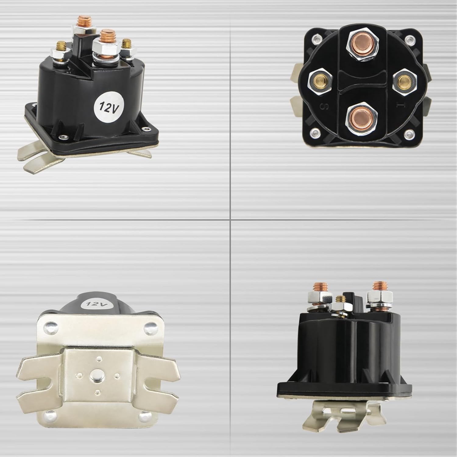 Dump Trailer Solenoid 12V Compatible With Intermittent Duty Solenoid Relay KTI 391-2-C, SAZ4201GJ, 7522 SAZ-4201E