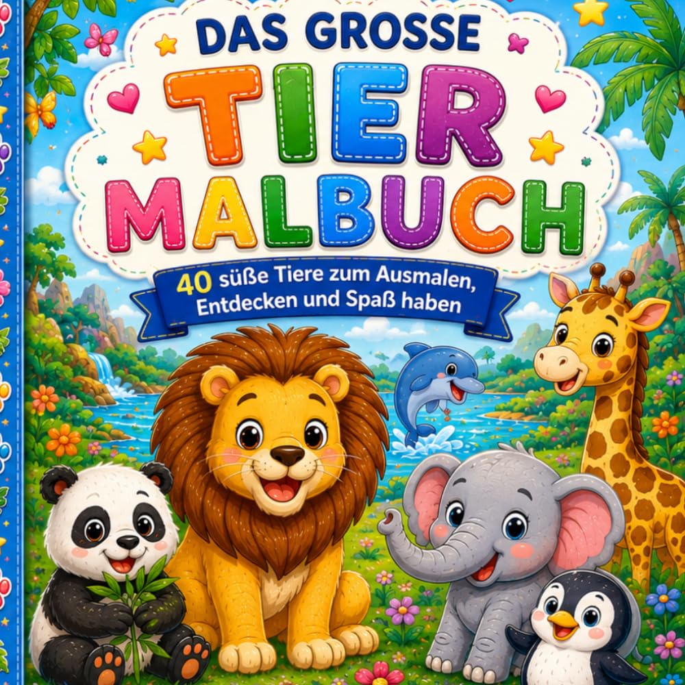 Das große Tier-Malbuch: Das große Tier-Malbuch