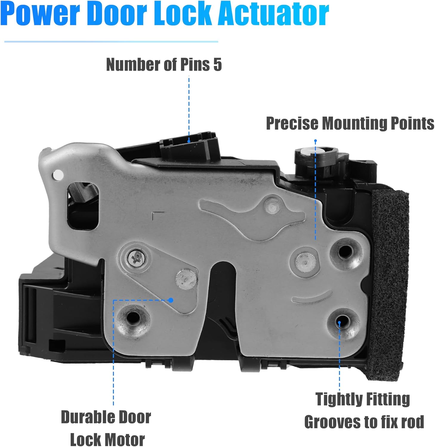 X AUTOHAUX Front Left Door Lock Actuator for Chevrolet Silverado 1500 2015-2018 for GMC 13592289 Door Latch Lock Actuator