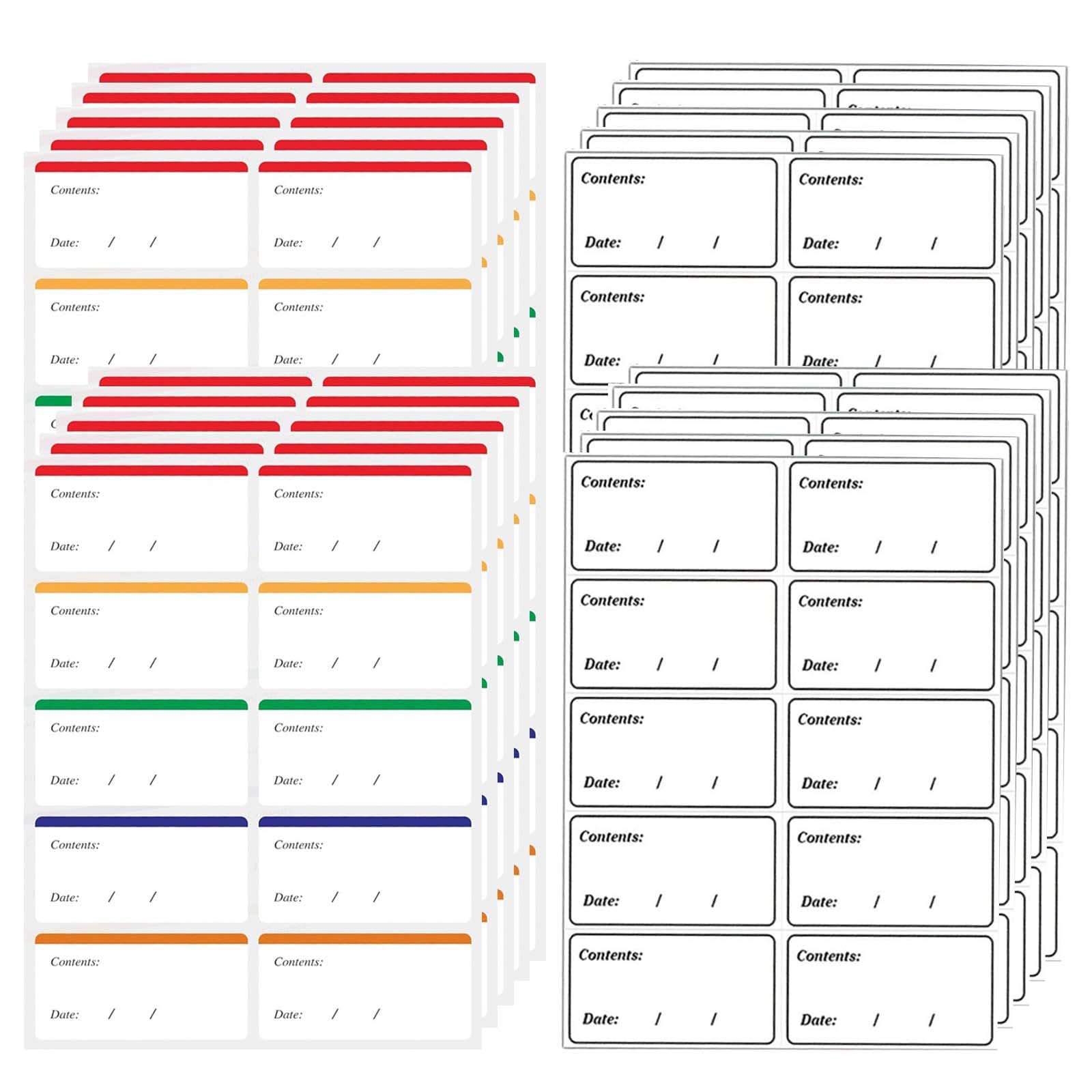240 étiquettes De Congélation Réutilisables - 30x60 Mm, Adhésif Sans Résidu, Pour Bocaux Et Contenants - 10
