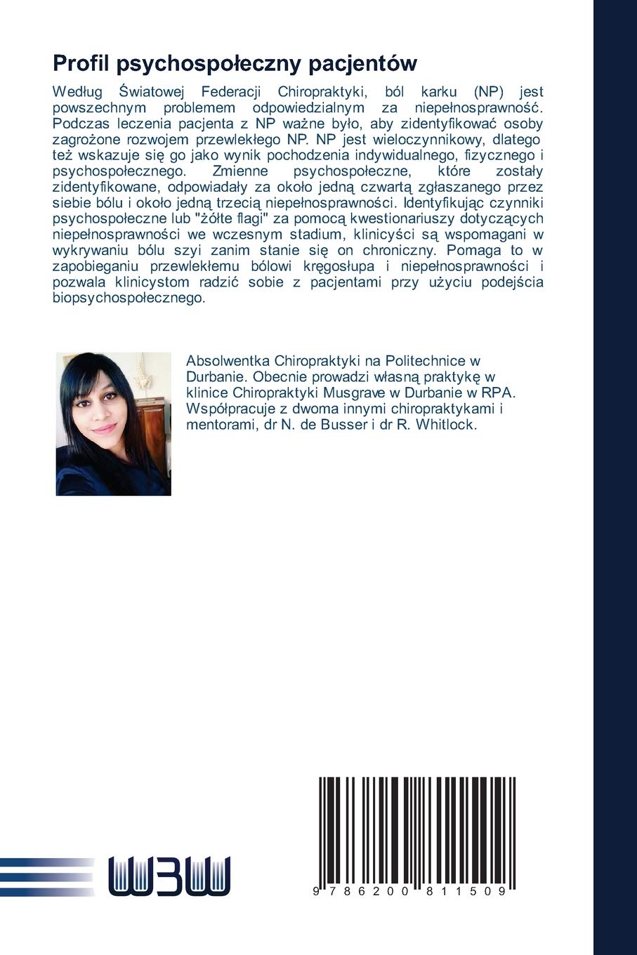 Profil psychospołeczny pacjentów: Z nieswoistym bólem szyi