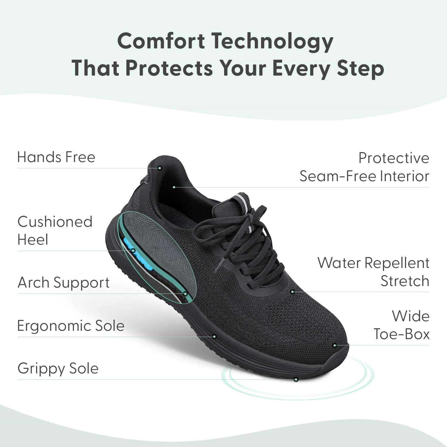 Orthofeet Women's Orthopedic Hands-Free Nira Slip-On Sneakers - Image 3