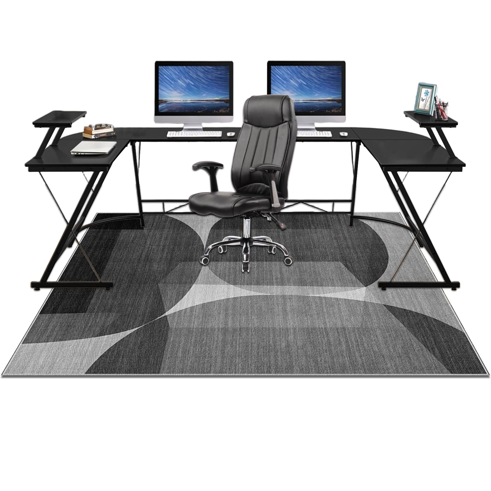 Tapis de Sol pour Chaises de Jeu ou Bureau Antidérapant 90 x 120 cm