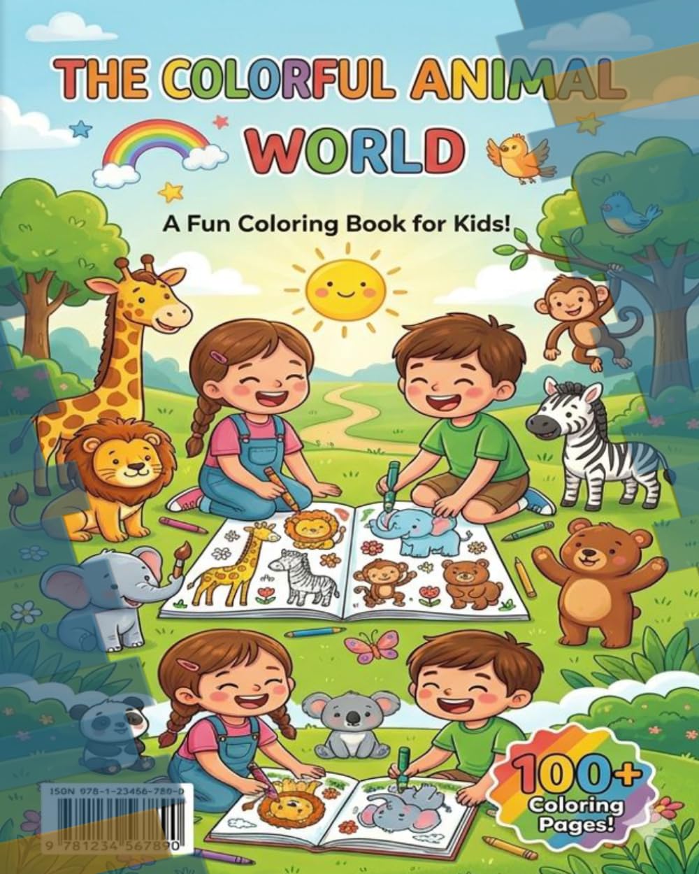 THE COLORFUL ANIMAL WORLD: A Fun Coloring Book for Kids!