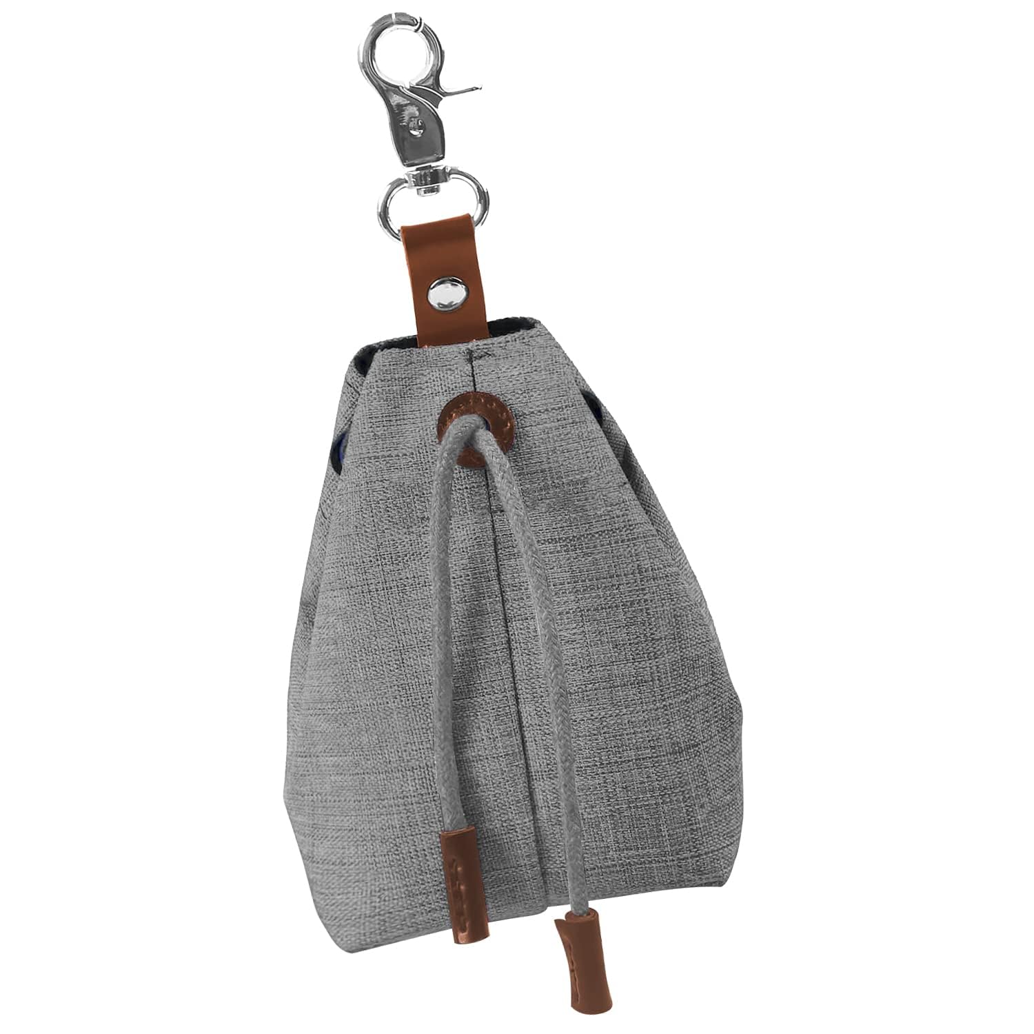 Txeouse Bolsas De Golosinas para Perros, Bolsa De Entrenamiento para Perros,Soporte para Refrigerios para Perros,Bolsa Portátil para Refrigerios con Hebilla De Clip Y Cuerda De Tensión (Grey)