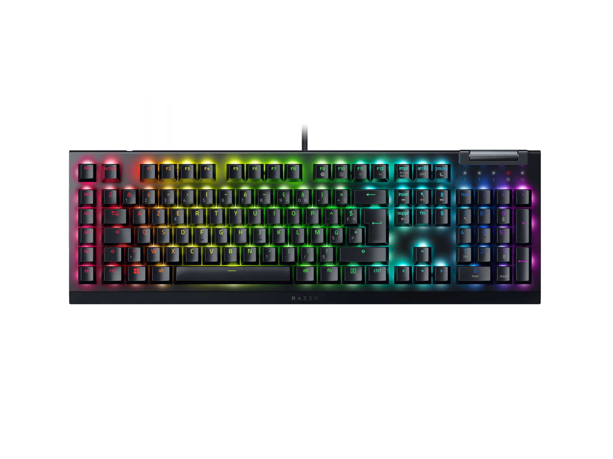 Razer BlackWidow V4 X - Clavier Gaming mécanique Chroma RGB AZERTY-Layout | Noir & Basilisk V3 - Souris Gaming Filaire Noir