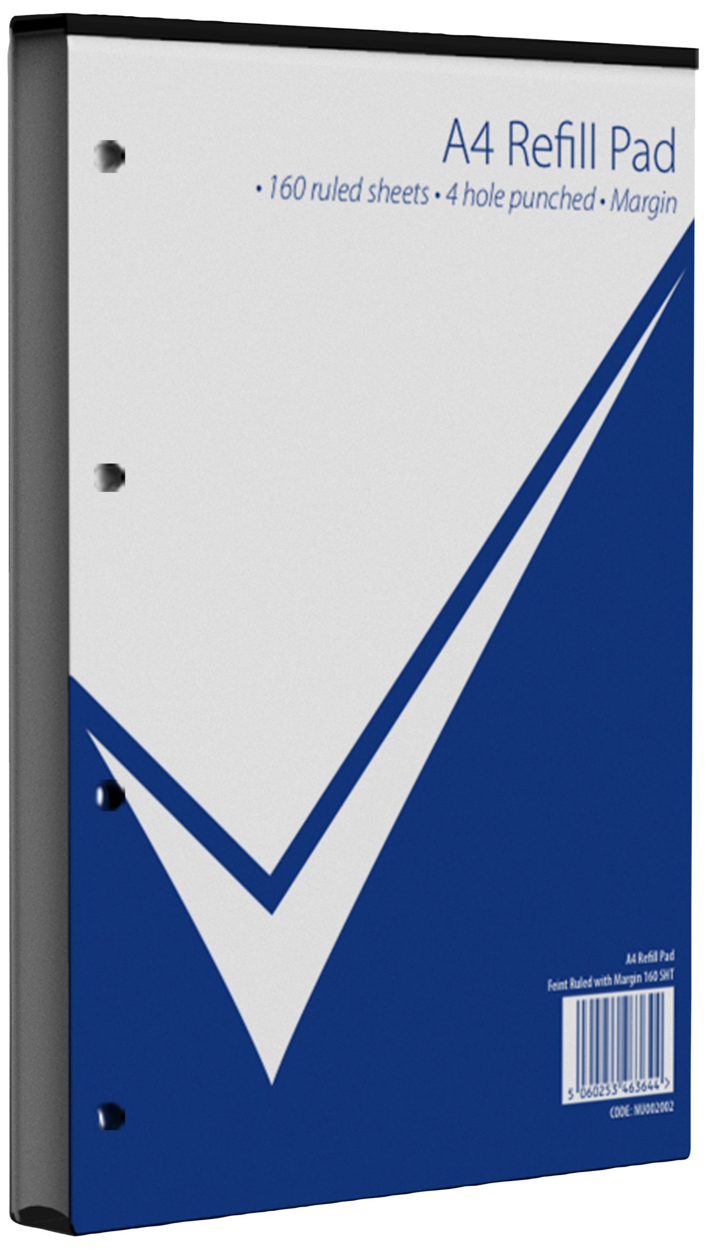 Nu NU002002INNER Office Value A4 320 Page Feint Ruled and Margin Refill Pad (Pack of 5)