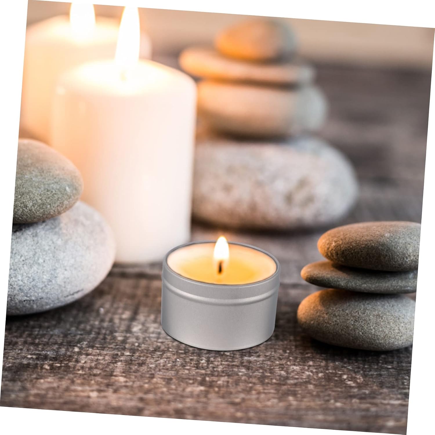 16pcs Candle Storage Tins Screw Lids Small Candle Making Jars for Projects Airtight Canisters for Crafting and Home