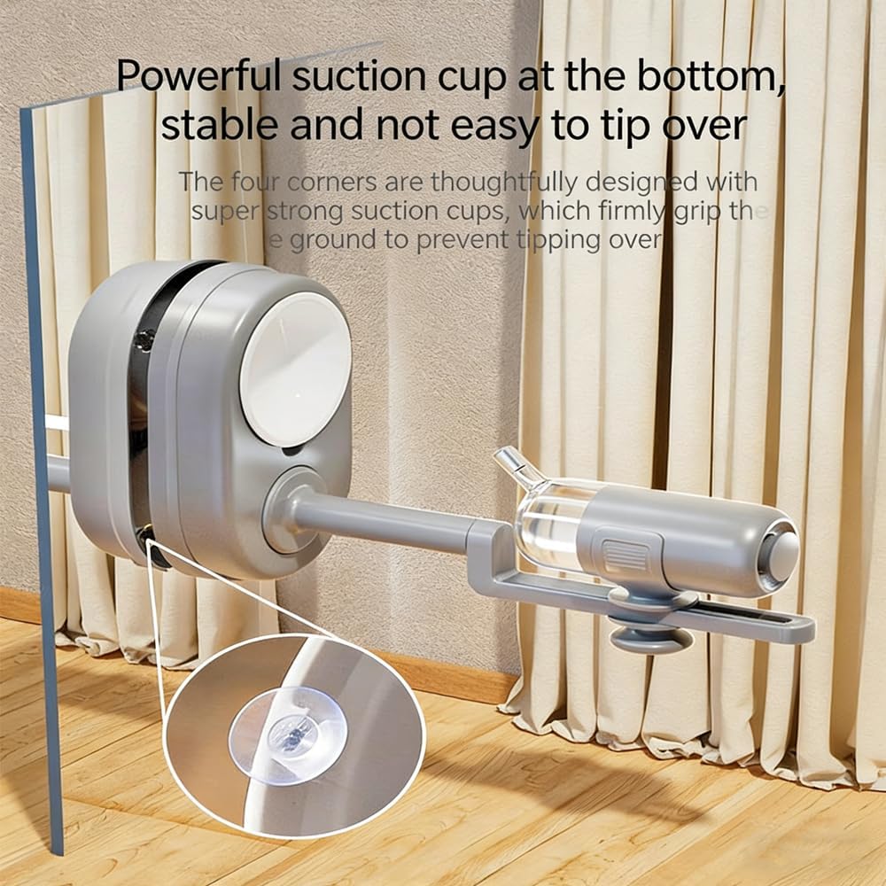 Cat Water Dispenser – 750ml Anti Drip Height Adjustable Waterer, Suction Cup Base Standing Pet Waterer, Kitten Feeding Station, for Small Animals, Bunny, Hedgehog, Indoor/Outdoor Use (B)