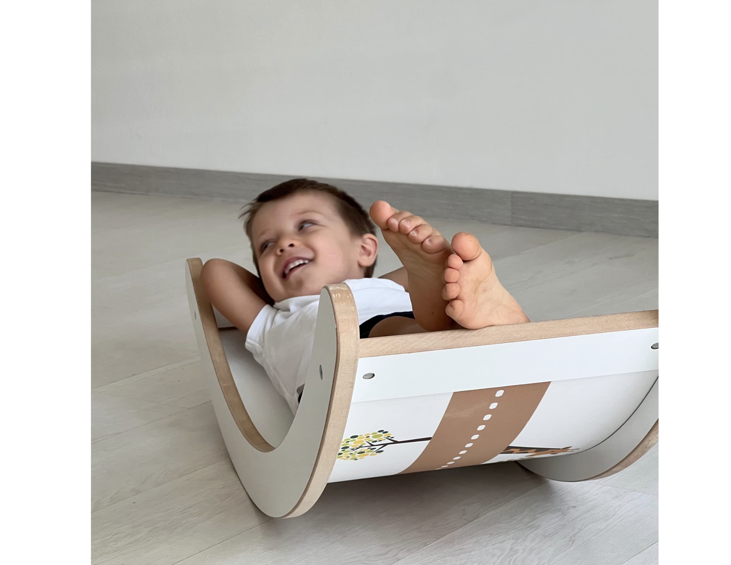 Mumy EasyCLIMB Safe+Kletterdreieck Mit Rutsche & Wippbrett – Aus Massivholz, Klappbar, Bis 50 Kg