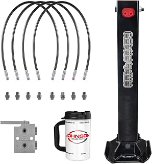 Dexter 12,000 lb Single Hydraulic Trailer Jack Add-On Kit with Selector Valve - Double Acting Power Jack for Dump, Cargo & Gooseneck Trailers