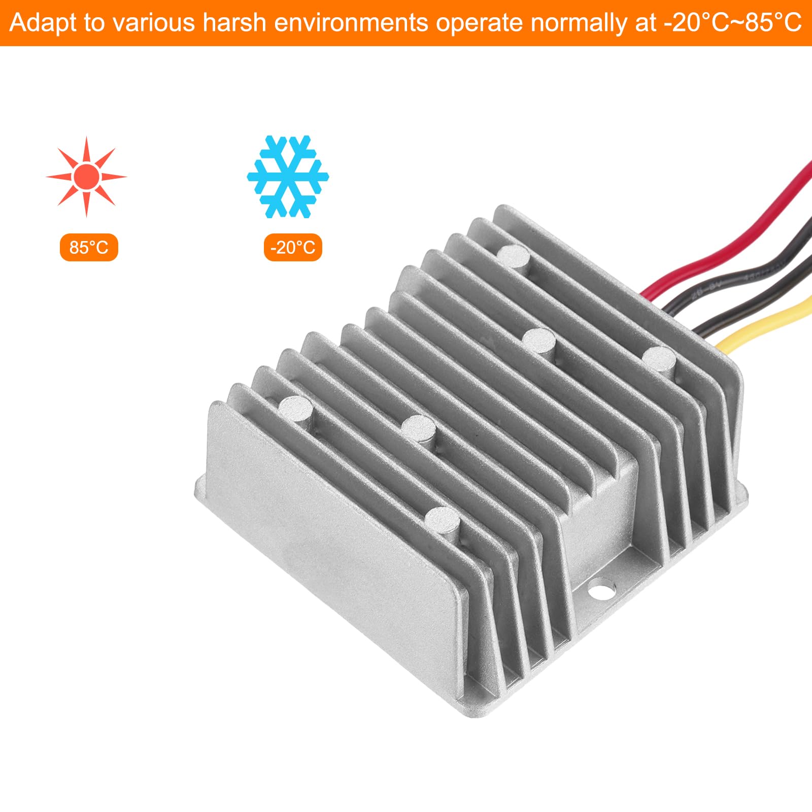 QUARKZMAN Convertisseur de Puissance Dc 24V à Dc 48V 5A 240W Étape Up Convertisseur Régulateur de Tension Transformateur Étanche Ip67 Module d'Alimentation Adaptateur d'Alimentation