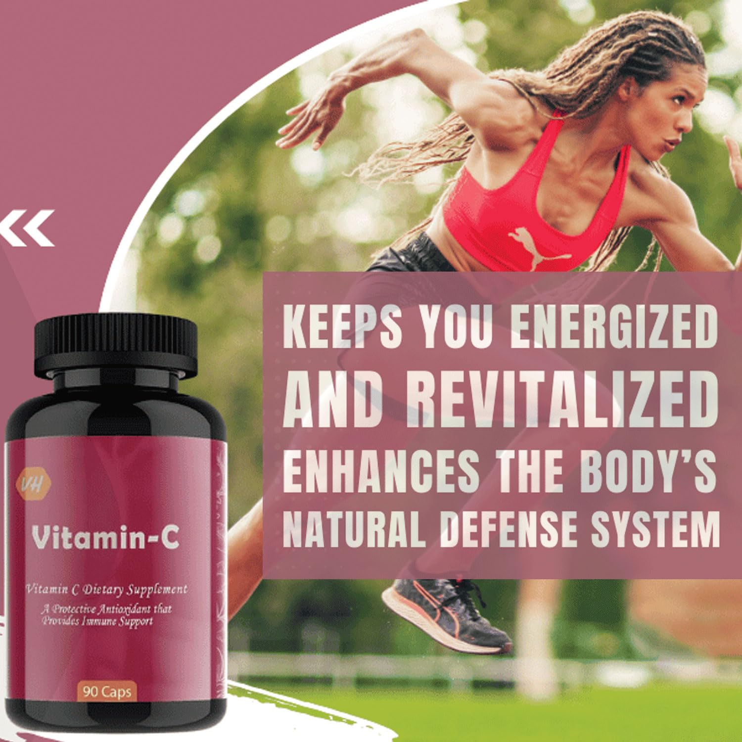 Vitamin C 500mg Capsules | Immune Support & Antioxidant Supplement | Sodium Ascorbate & Ascorbic Acid Formula | Supports Collagen Formation, Skin Health & Daily Wellness | 90 Capsules by VitaminHaat — Amazon image 3