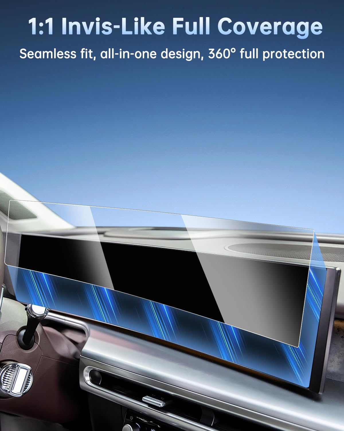 SHAOHAO 6 Pcs for 2026 Hyundai Ioniq 9 Screen Protector for 2026+ Hyundai Ioniq 9 Accessories (S/SE/SEL/Limited/Calligraphy/Calligraphy Design) Panoramic Screen & AC Display HD Clear Anti Fingerprint