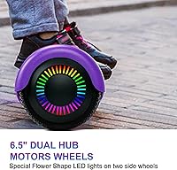 Vista 53 de FLYING-ANT Hoverboard - Hoverboard de 6.5 pulgadas con Bluetooth y luces LED intermitentes, Hover Board para niños y adolescentes