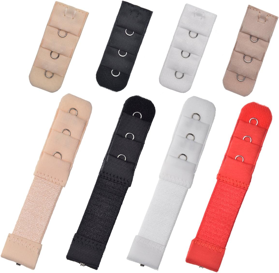 Women’s 1 Hook Bra Extenders Elastic Stretchy Bra Strap Extension