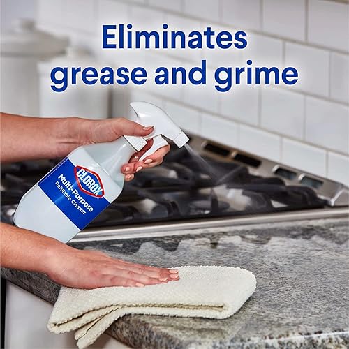 Miniatura 8 de Clorox Cleaning Bundle Disinfecting Mist Lemon and Orange Blossom Scent-1 Spray Bottle & 1 Refill & Clorox MP Cleaner System Starter Kit, Citrus