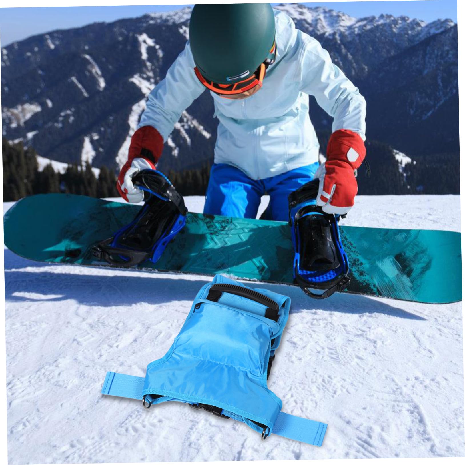Toddmomy Narzędzie Do Nauki Jazdy Na Nartach Dla Dzieci Dla Początkujących Narzędzie Do Snowboardu Bezpieczna Smycz Dla Dzieci I Ergonomiczny Uchwyt Ułatwiający Jazdę Na Nartach