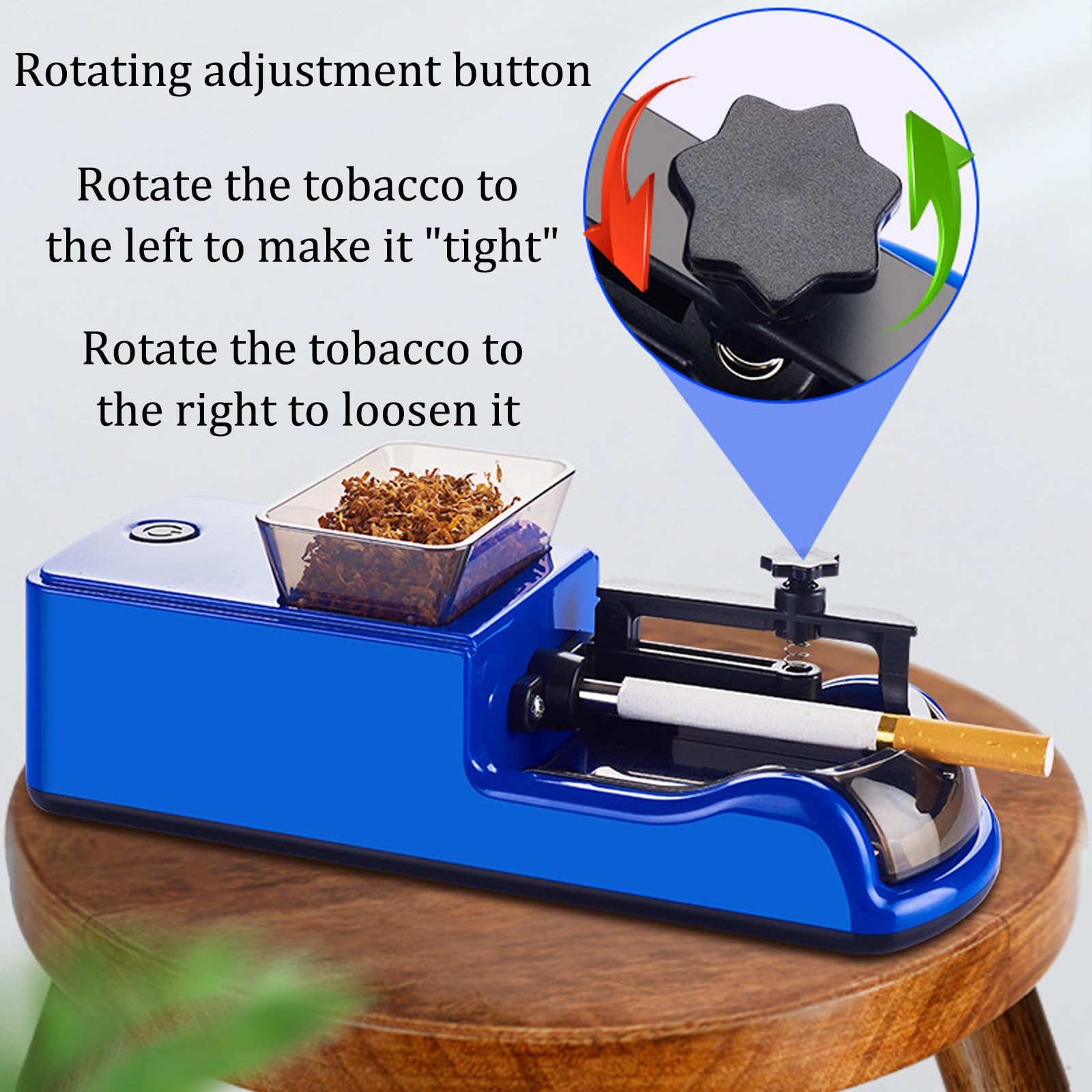 Amazon.com: Electric Cigarette Rolling Machine,Cigarette Filling Machines,Automatic  Cigarette Rolling Machine,8 Mm/6.5 Mm/5.5 Mm Three Types Of Tobacco  Tubes,Adjustable Tobacco Density,for Smokers(Color:Red) : Health & Household