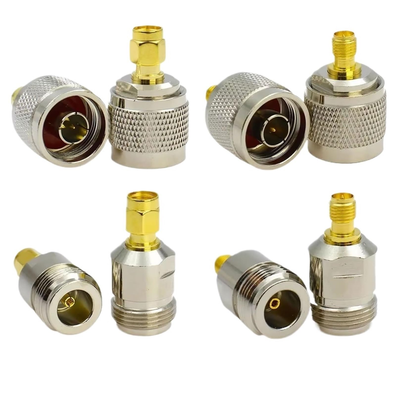 Kit adaptateur coaxial RP-SMA vers type N mâle/femelle (type 3, 3 pièces)
