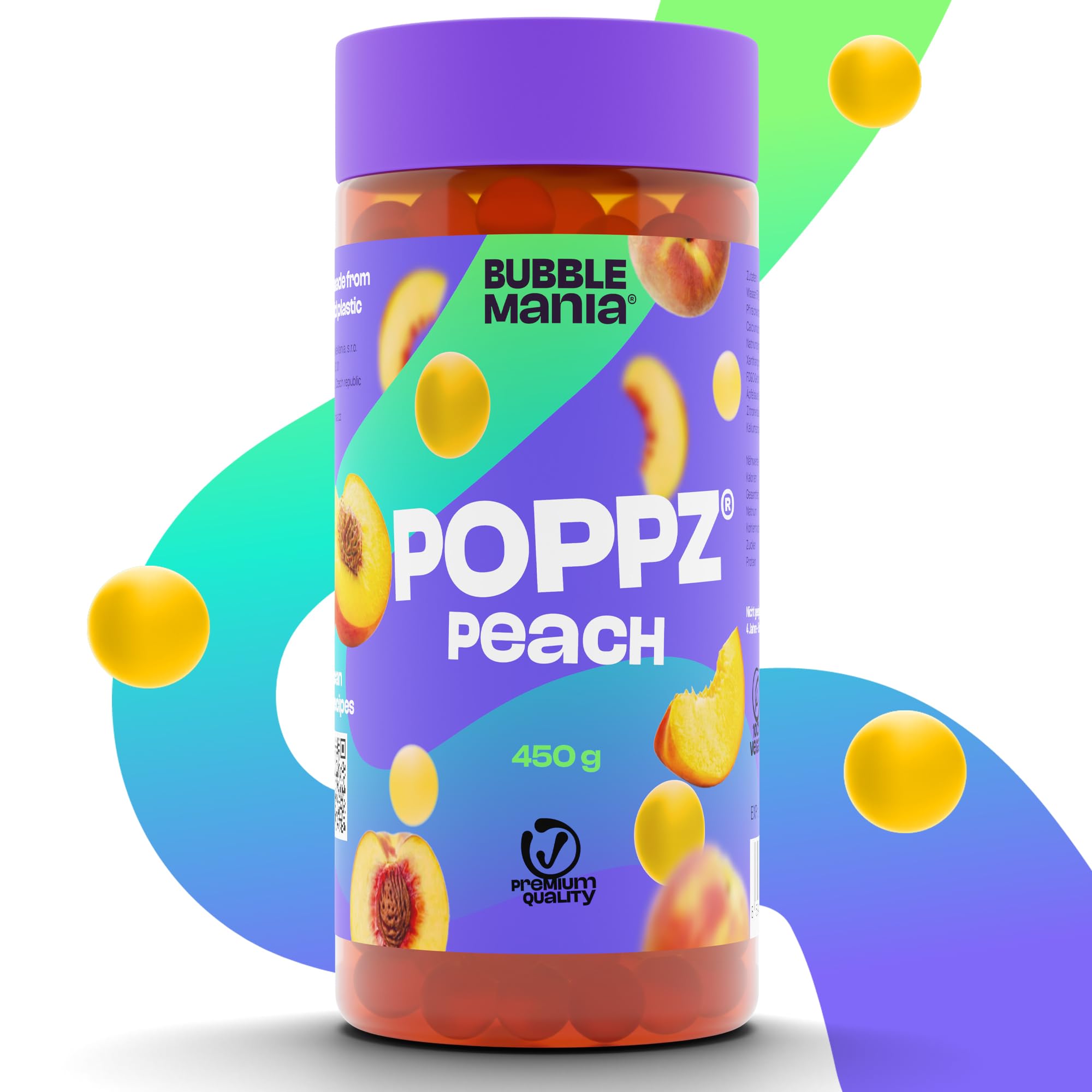 Buy POPPZ Popping Boba Fruit Pearls for Bubble Tea Fruit Bursting