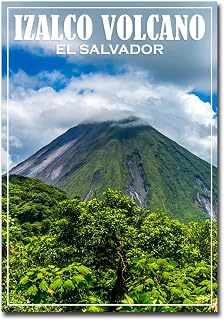 Generic Izalco Volcano, El Salvador Travel Refrigerator Magnet, 2.5" x 3.5", 1 Pcs, Flexible Magnetic Fridge