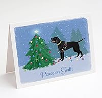 Vista 5 de Basset Hound Tarjetas de Navidad Raza de Perro Paz en la Tierra Juego de 8 Tarjetas en Blanco y Sobres Tamaño A2