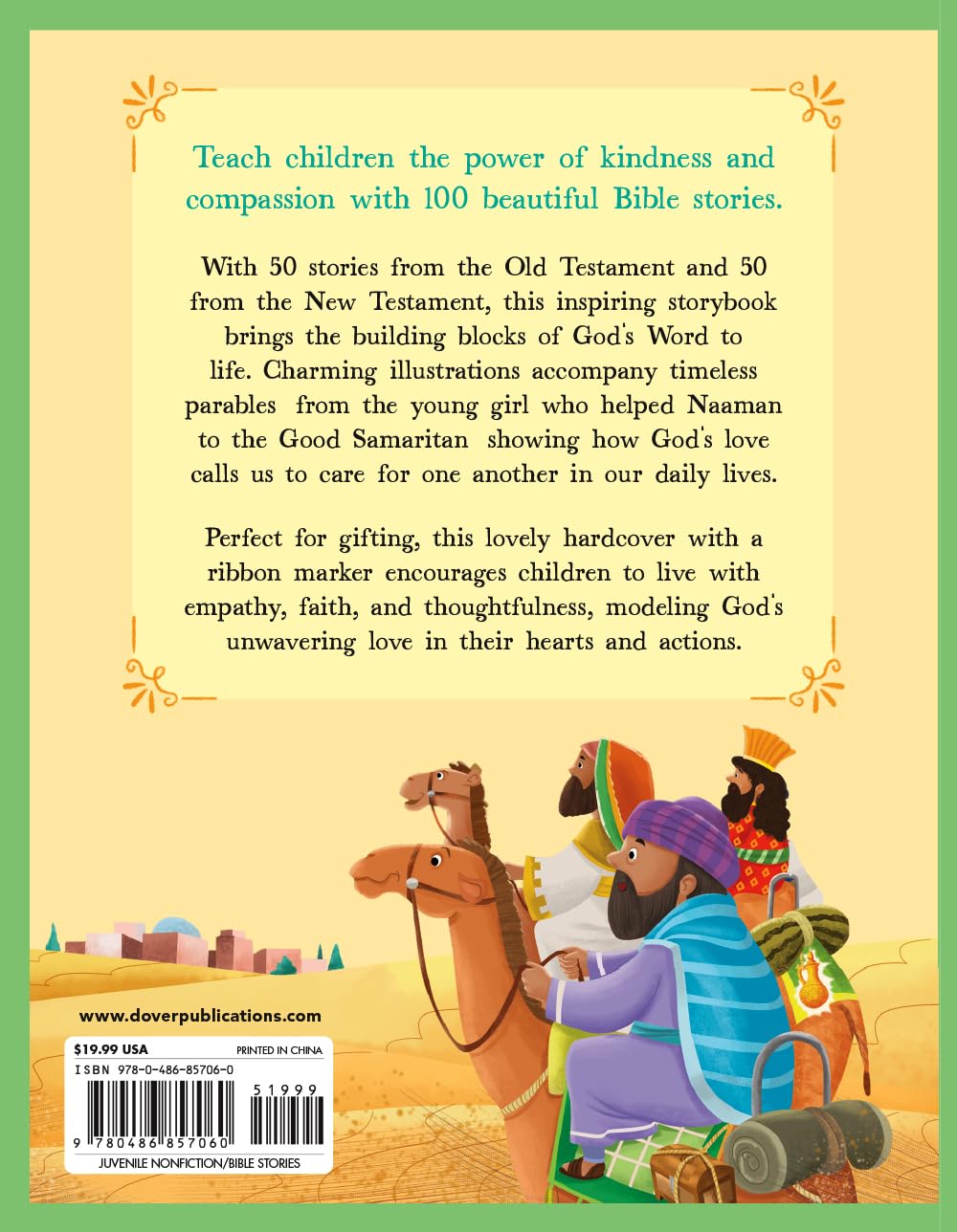 The Be Kind Bible Storybook: 100 Bible Stories About Kindness and Compassion: Adam & Eve, Noah's Ark, David & Goliath, Ten Commandments and Many More