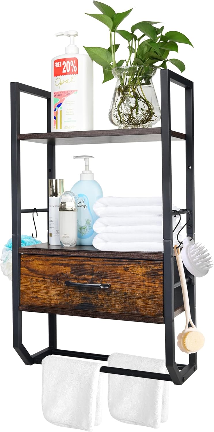 2-Tier Farmhouse Modern Wall-Mounted Bathroom Jamaica Ubuy