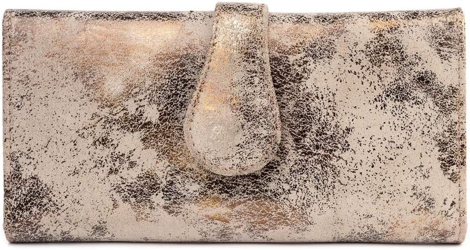CoFi Mila Trifold Wallet - Handmade Genuine Full Grain Leather - Womens Clutch Wallet - Many Unique Patterns