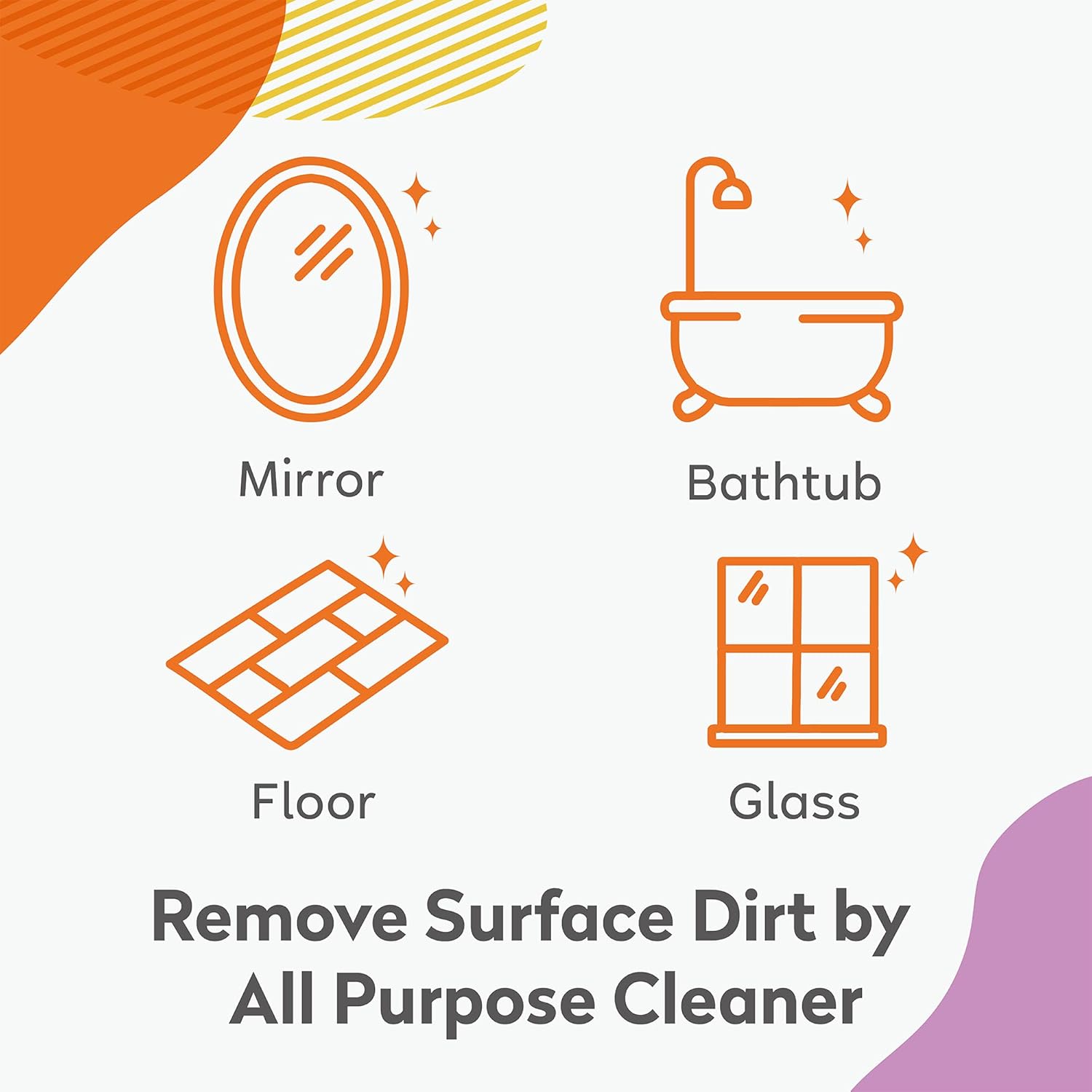 Orange House All Purpose Cleaner, Household Natural Multi-Surface Spray 16.2 Fl Oz : Health & Household