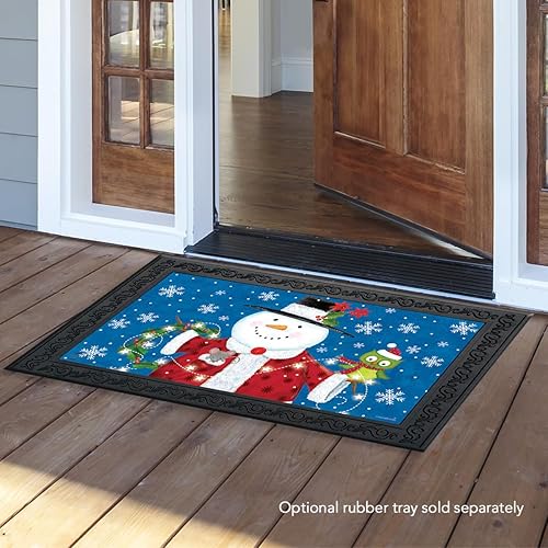 Miniatura 6 de Briarwood Lane Felpudo de Navidad con gnomos Happy Holiday de 30 x 18 pulgadas, para interior y exterior