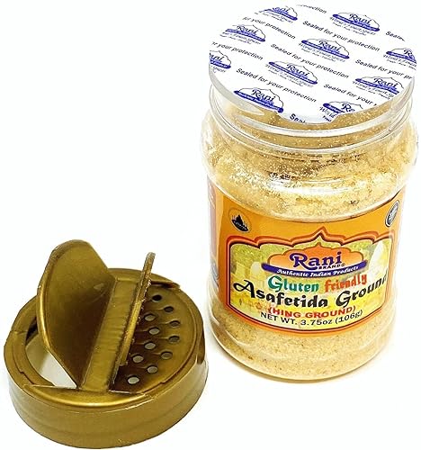 Vista 63 de Rani Asafetida (Hing) Molida de 3.75 oz (106 g) Apto para gluten, tarro de PET ~ Todo natural Sin sal Vegano Sin OMG Especias indias