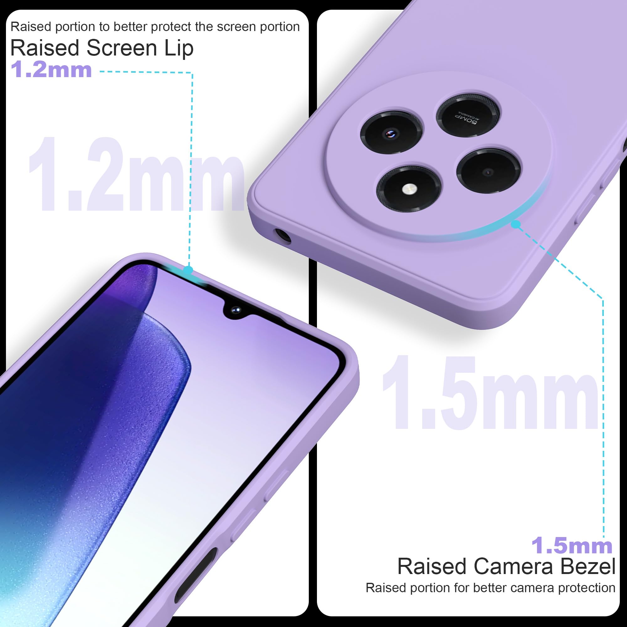 Namenand for Xiaomi Redmi 14C 4G Phone Case, with 1 Pack Tempered Screen Protector, Camera Lens Full Protection - Image 4